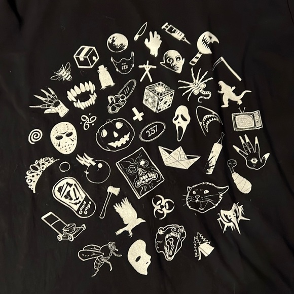 Classic Horror Movie Collage T-Shirt Large - Picture 1 of 4